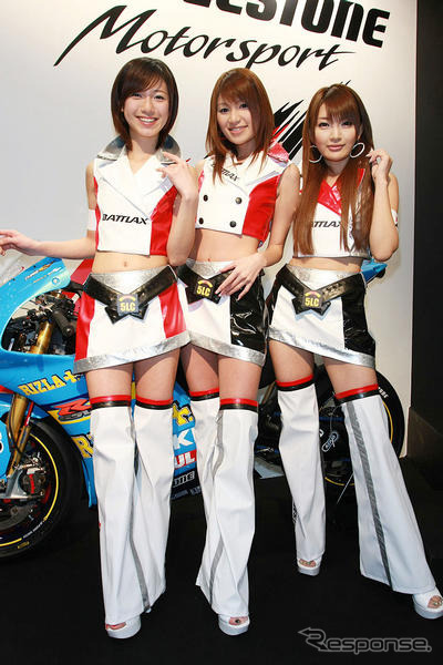 【東京モーターサイクルショー08】コンパニオン写真蔵…ブリヂストンバトラックスガール