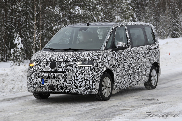VW T7 プロトタイプ(スクープ写真)