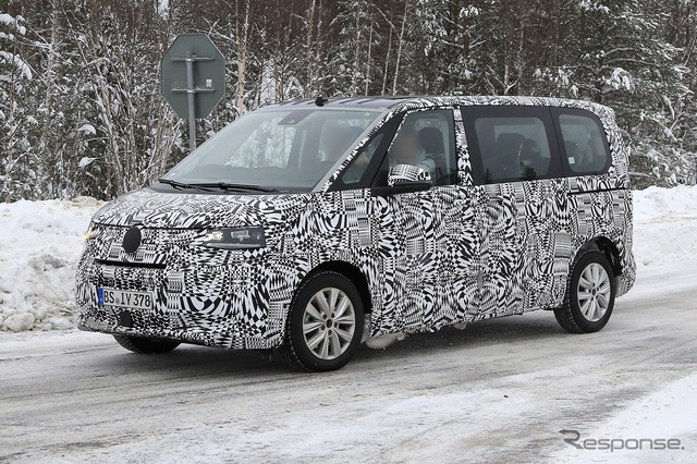 VW T7 プロトタイプ(スクープ写真)