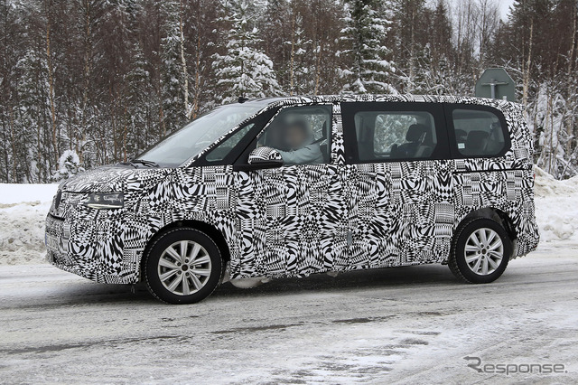 VW T7 プロトタイプ(スクープ写真)