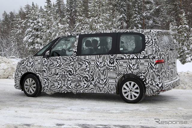 VW T7 プロトタイプ(スクープ写真)
