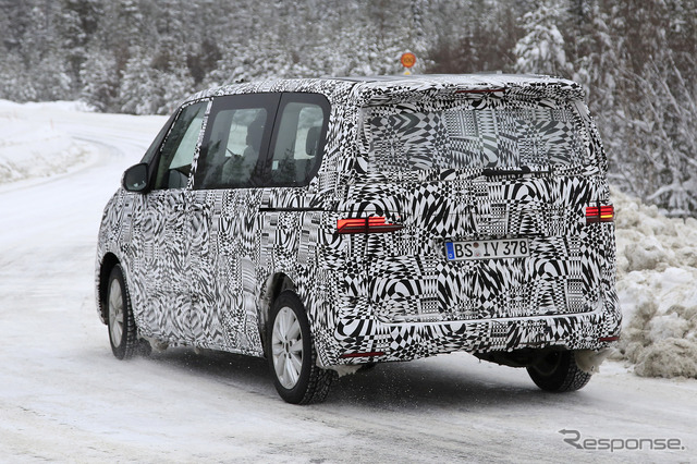 VW T7 プロトタイプ(スクープ写真)