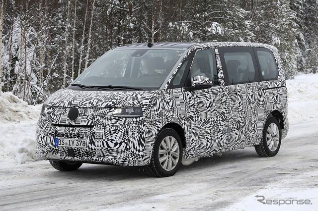 VW T7 プロトタイプ(スクープ写真)