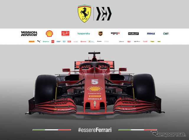 フェラーリの2020年型F1マシン「SF1000」。