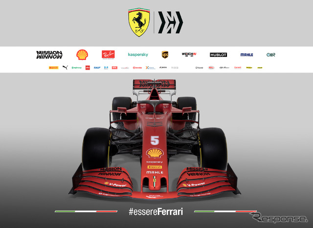 フェラーリの2020年型F1マシン「SF1000」。