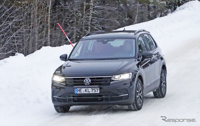 VW ティグアン 改良新型プロトタイプ(スクープ写真)