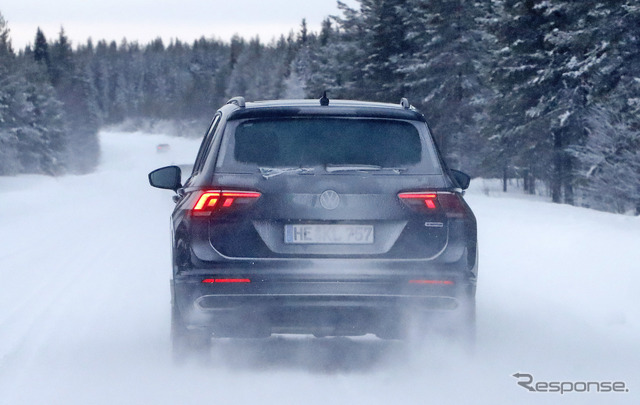VW ティグアン 改良新型プロトタイプ(スクープ写真)