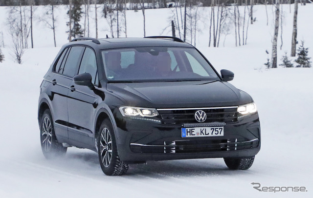 VW ティグアン 改良新型プロトタイプ(スクープ写真)