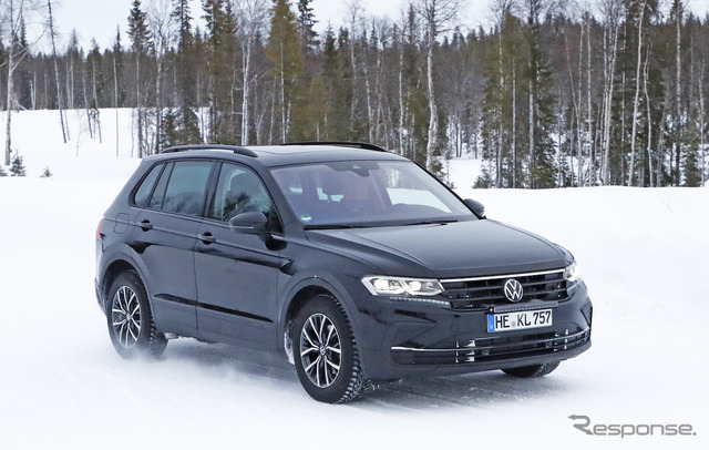 VW ティグアン 改良新型プロトタイプ(スクープ写真)