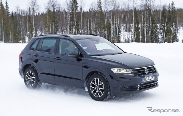 VW ティグアン 改良新型プロトタイプ(スクープ写真)