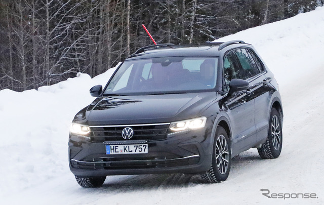 VW ティグアン 改良新型プロトタイプ(スクープ写真)