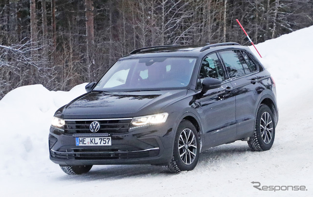 VW ティグアン 改良新型プロトタイプ(スクープ写真)