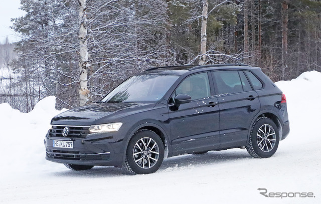 VW ティグアン 改良新型プロトタイプ(スクープ写真)