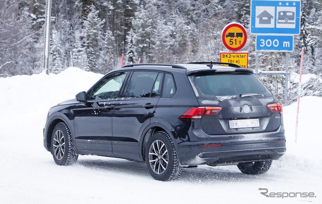 VW ティグアン 改良新型プロトタイプ(スクープ写真)