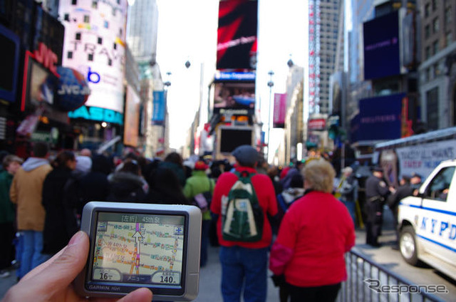 【GARMIN nuvi250使ってみた】高層ビル立ち並ぶニューヨークで徒歩ナビとして使う