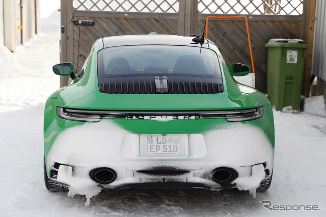 ポルシェ 911 GTS 新型プロトタイプ(スクープ写真)