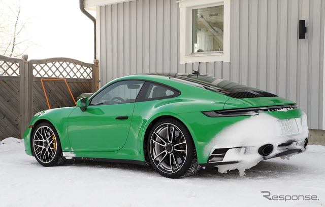 ポルシェ 911 GTS 新型プロトタイプ(スクープ写真)