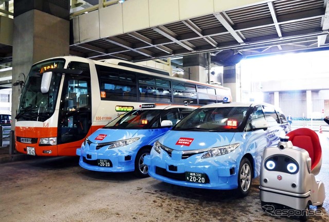 空港リムジンバス・自動運転タクシー(参考画像)