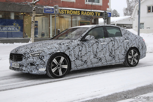 メルセデスベンツ Cクラス 次期型プロトタイプ(スクープ写真)