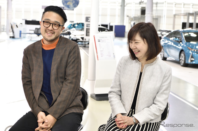 Game*Spark 宮崎紘輔 編集長(左)とリセマム田村麻里子 編集長