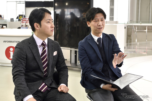 マネーの達人 北山秀輝 編集長(左)とレスポンス宮崎壮人 編集長