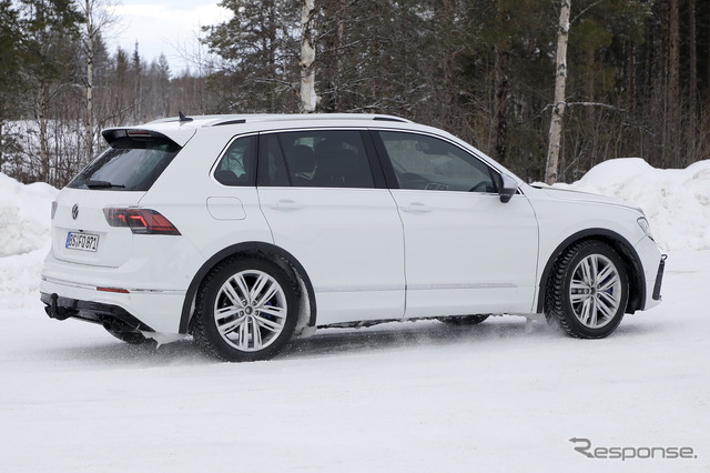VW ティグアンR 開発車両 スクープ写真