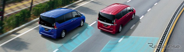 スズキ ランディ BSI(後方側衝突防止支援システム)+BSW(後側方車両検知警報)