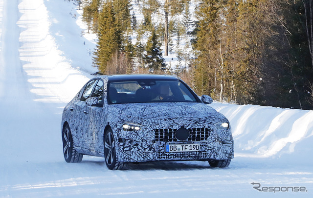 メルセデスAMG C43/C53(仮)開発車両(スクープ写真)