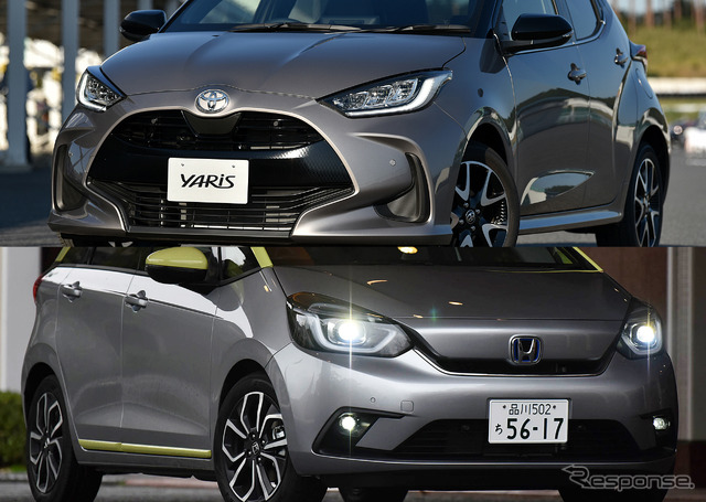 トヨタ ヤリス&ホンダ フィット新型をカタログスペック比較!