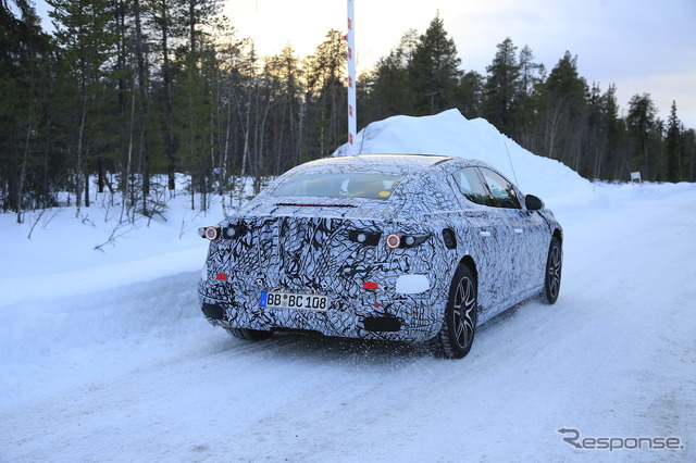 メルセデスベンツ EQE 開発車両（スクープ写真）