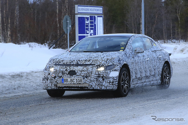 メルセデスベンツ EQE 開発車両(スクープ写真)