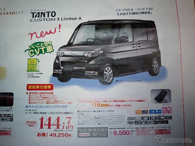 【新車値引き情報】この値段で軽自動車を 税抜き100万円、ほか