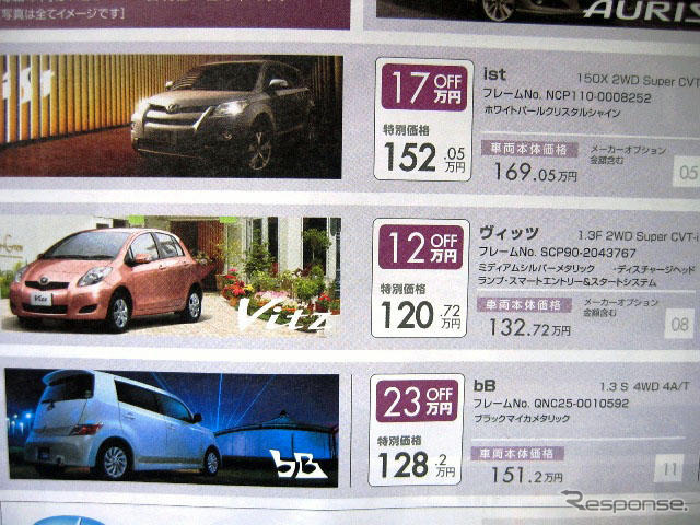 【新車値引き情報】この金額でコンパクトカーを イスト24.8万円引きほか