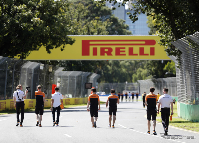 2020年“開幕戦”のはずだったオーストラリアGP、写真はキャンセル決定前日の木曜日(2020年3月12日)。