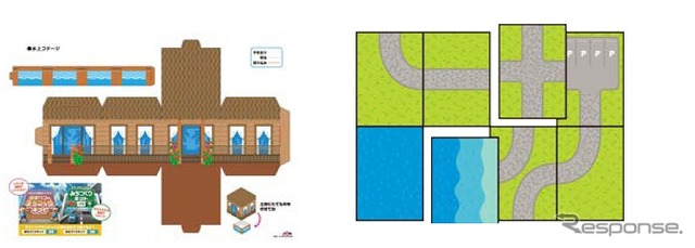 建物は組み立てやすいキューブ型で、道や海もパズルのように並べて楽しめる