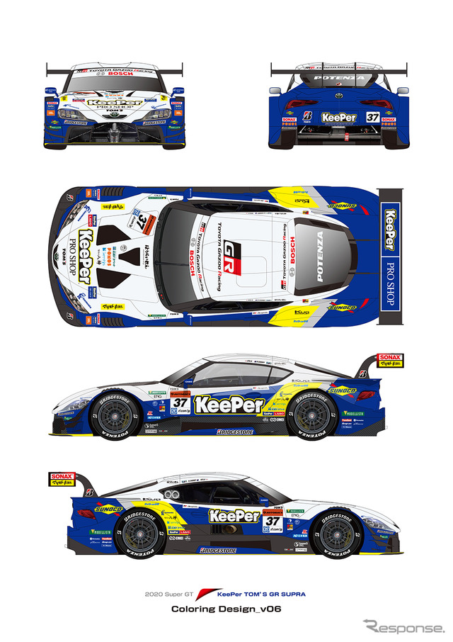 37号車 KeePer TOM'S GR Supra