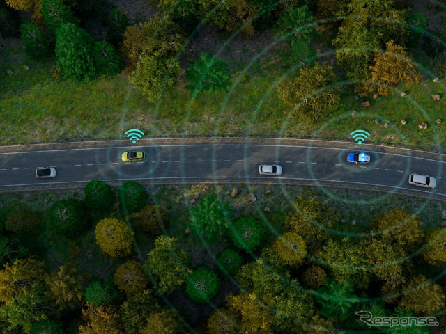 フォルクスワーゲン・ゴルフ 新型の「Car2X」通信
