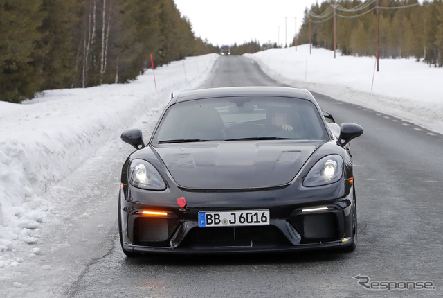 ポルシェ ケイマンGT4 RS 開発車両(スクープ写真)
