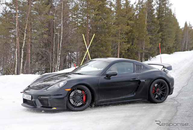 ポルシェ ケイマンGT4 RS 開発車両(スクープ写真)