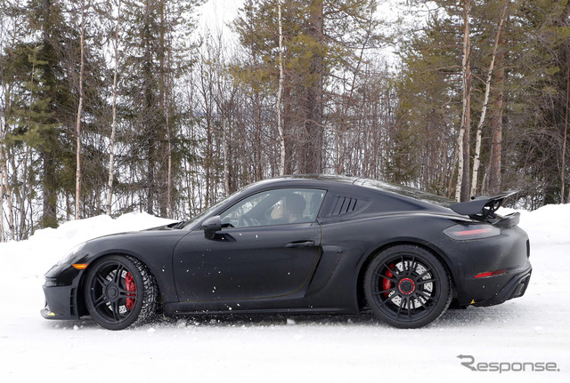 ポルシェ ケイマンGT4 RS 開発車両(スクープ写真)