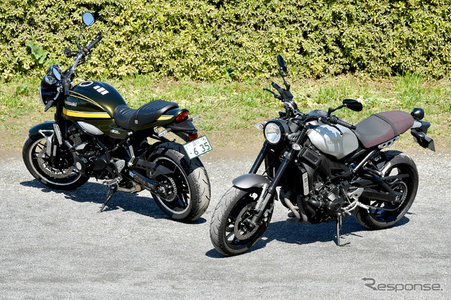 ヤマハ XSR900 & カワサキ Z900RS