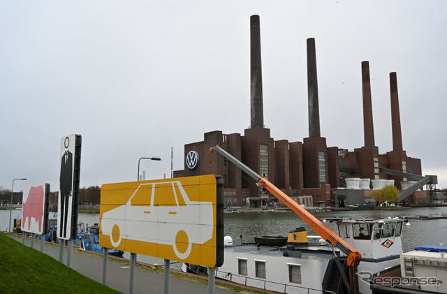 生産休止したVWヴォルフスブルク工場