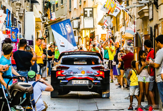 2019年WRCイタリア戦の模様。