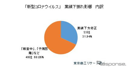 新型コロナウイルス 業績下振れ影響の内訳