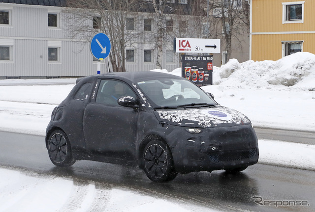 フィアット 500 新型 ハードトップ開発車両(スクープ写真)