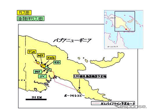 新日石、パプアニューギニアでLNGプロジェクト事業化へ