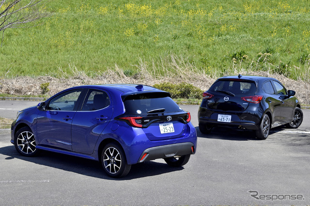 トヨタ ヤリスとマツダ2のMT車