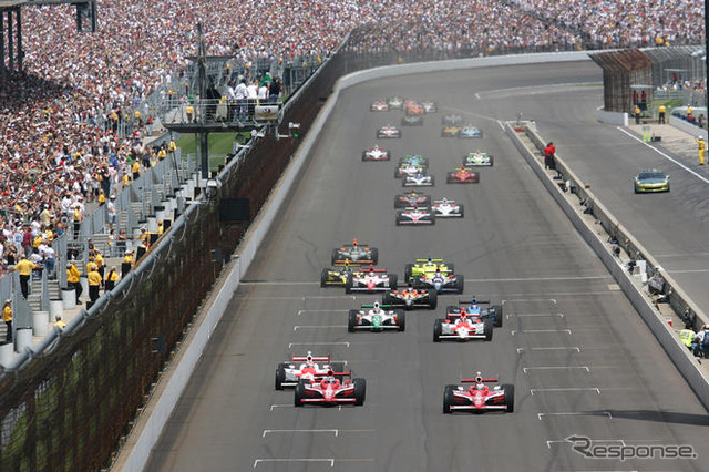 【IRL インディ500】決勝…ディクソン、激戦をポールtoウィンで制す