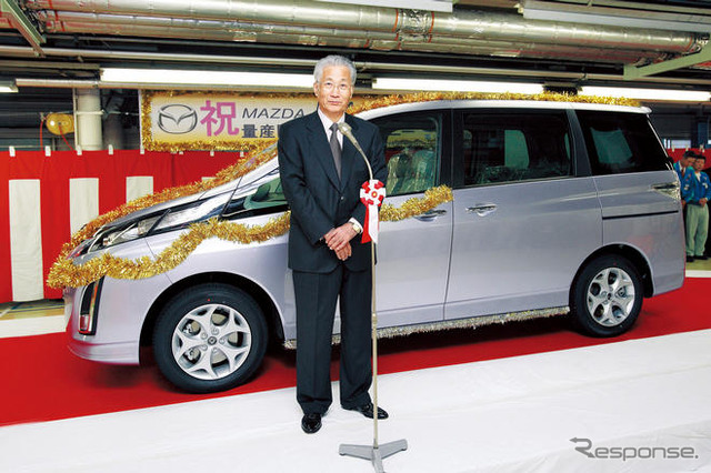 マツダ、新型ミニバン ビアンテ の生産開始