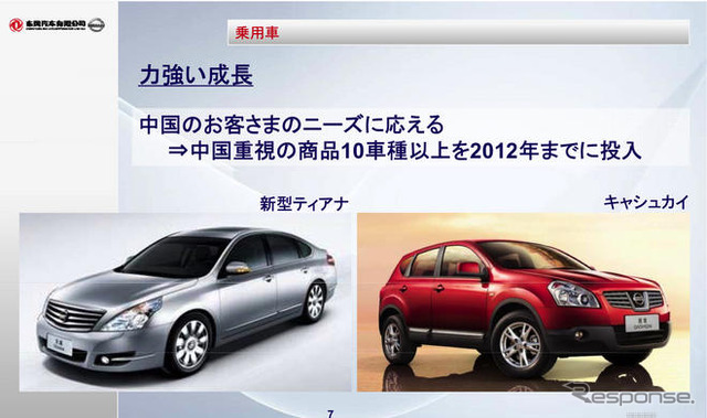 東風日産の中期計画…2012年まで新型車15車種以上を投入